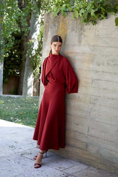 Rosalie - KLEID MIT ABNEHMBAREM CAPE