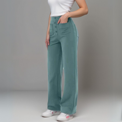 Bianca - Elastische Hose mit hohem Bund (1 kaufen, 1 gratis)