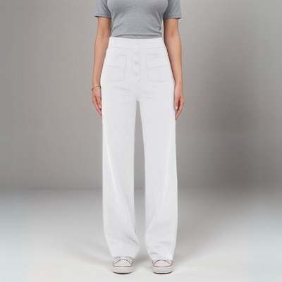 Bianca - Elastische Hose mit hohem Bund (1 kaufen, 1 gratis)
