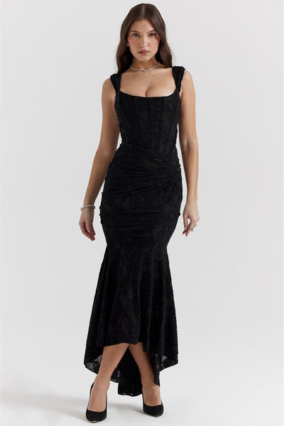 Natalie - Langes Kleid mit Korsett