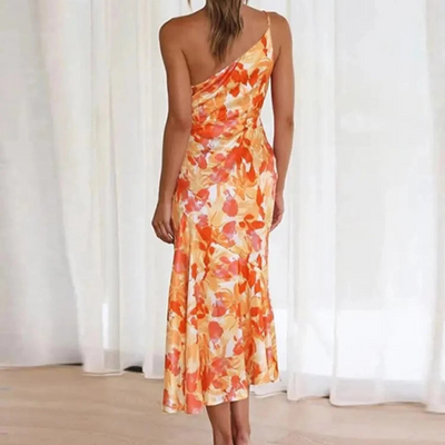 Meike - Elegantes asymmetrisches Kleid.
