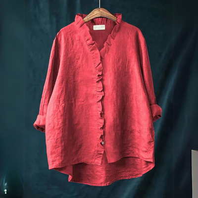 Jutta - Freizeitshirt mit Volants
