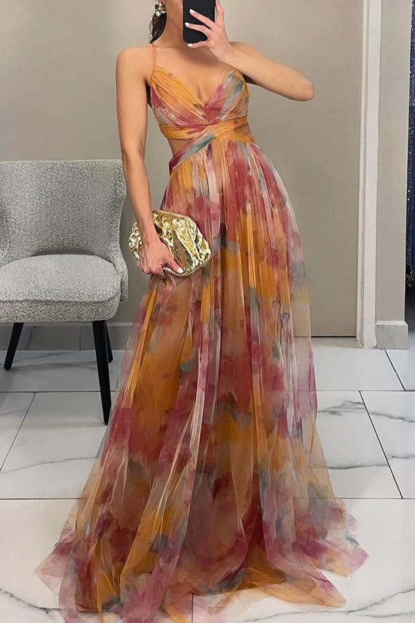 Rebecca - Prächtiges Maxikleid mit floralem Muster