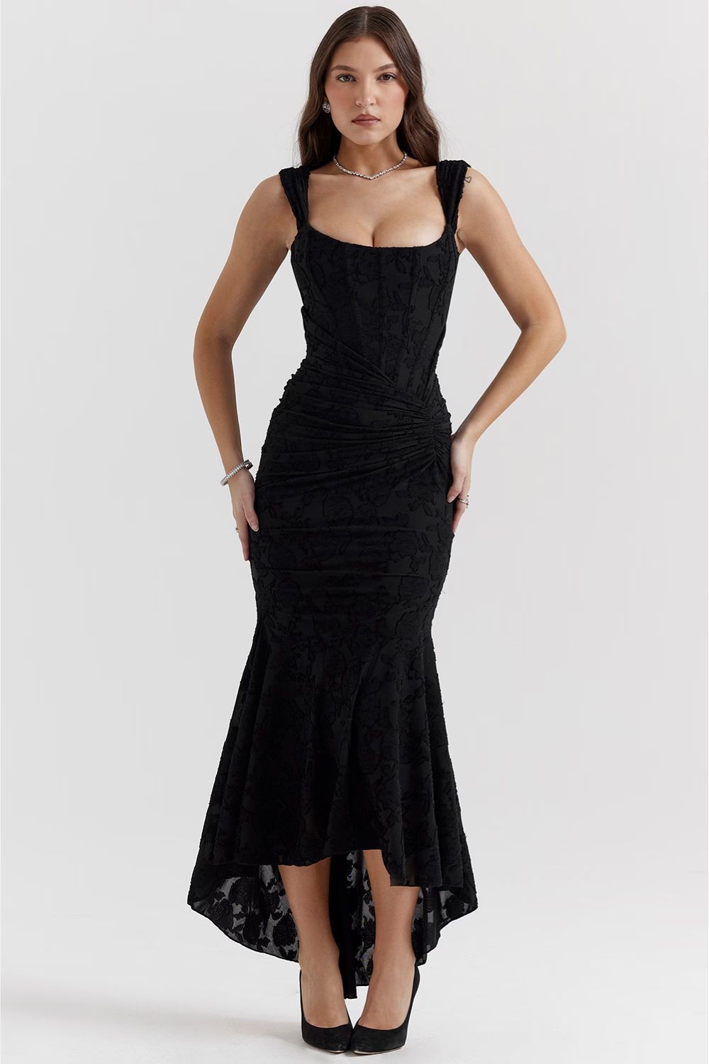 Natalie - Langes Kleid mit Korsett