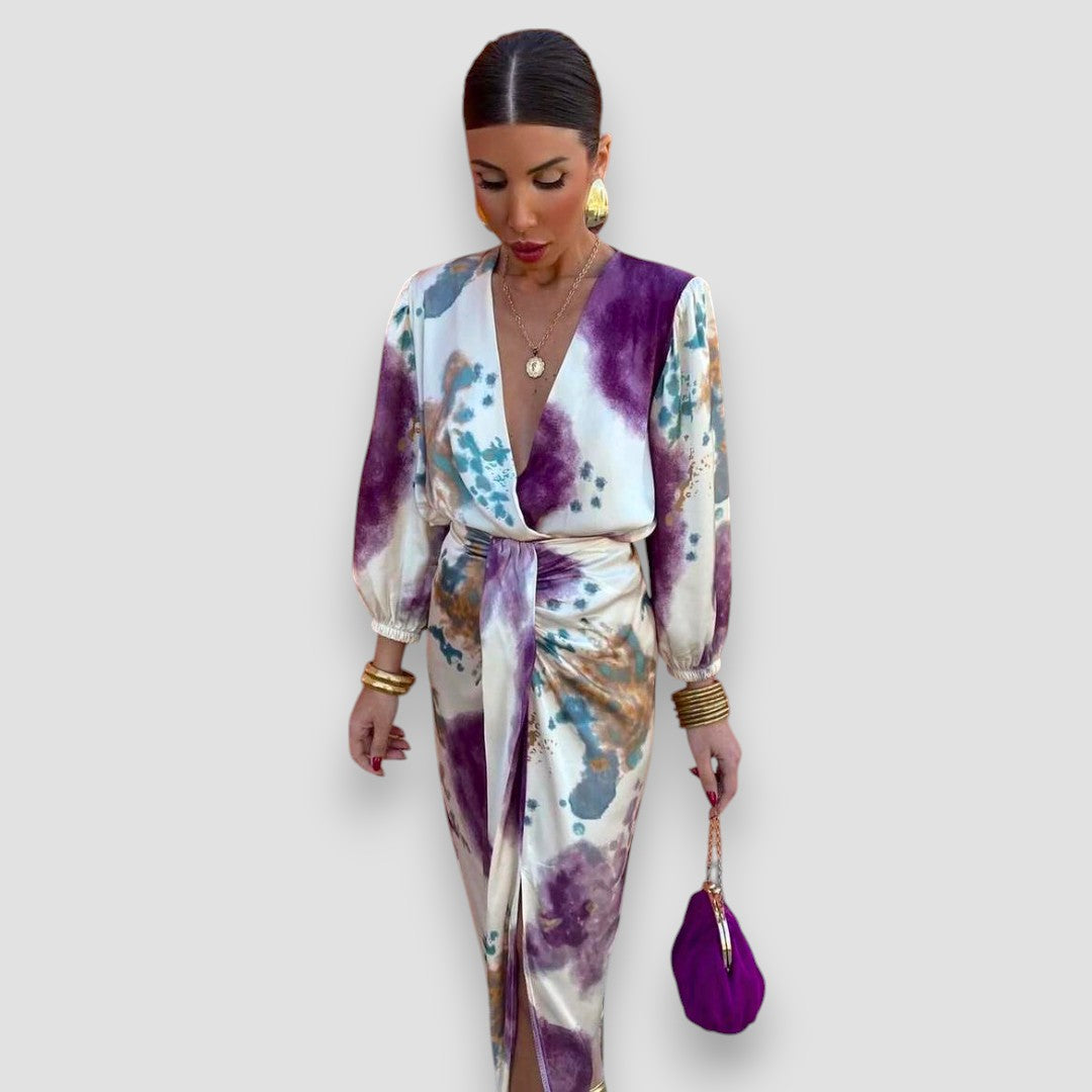 Ella - Elegantes Kleid mit V-Ausschnitt