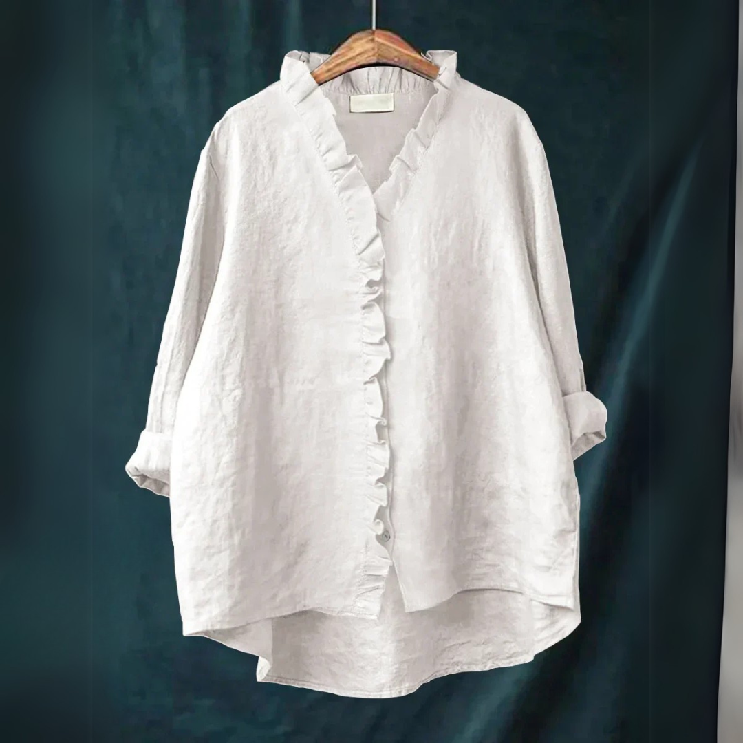 Jutta - Freizeitshirt mit Volants