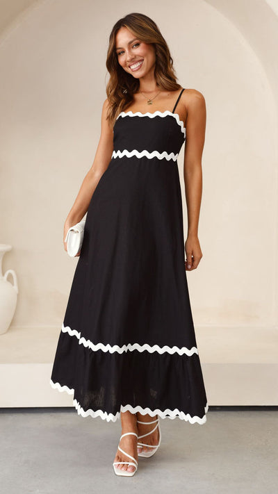 Sarah - Langes Kleid mit Trägern
