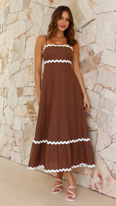 Sarah - Langes Kleid mit Trägern
