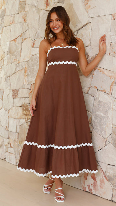 Sarah - Langes Kleid mit Trägern