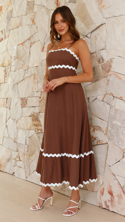 Sarah - Langes Kleid mit Trägern