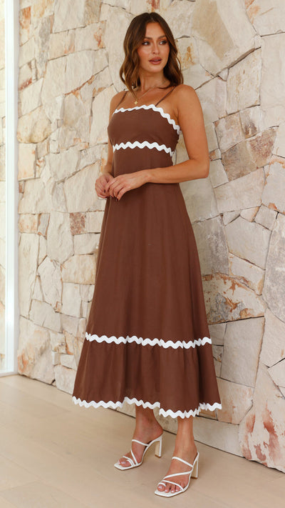 Sarah - Langes Kleid mit Trägern