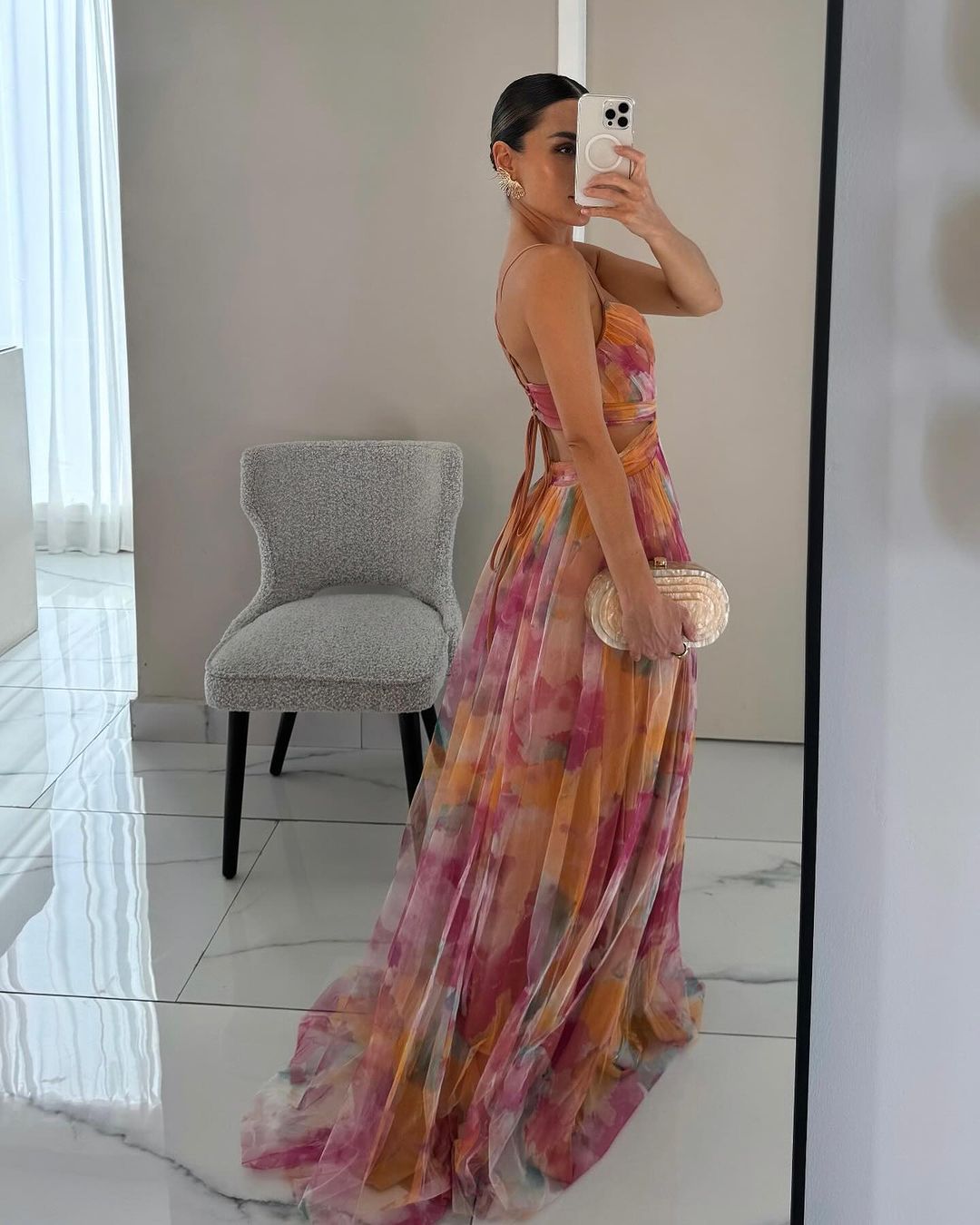 Rebecca - Prächtiges Maxikleid mit floralem Muster