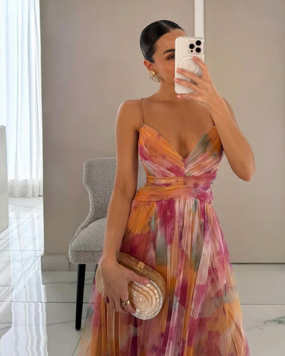Rebecca - Prächtiges Maxikleid mit floralem Muster