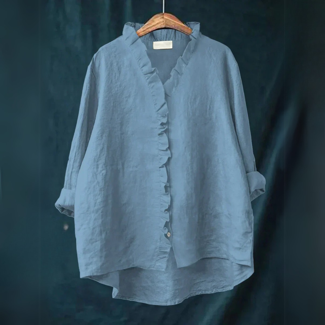 Jutta - Freizeitshirt mit Volants