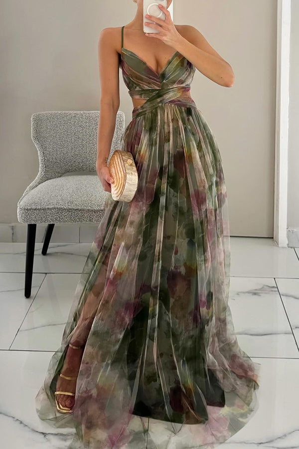 Rebecca - Prächtiges Maxikleid mit floralem Muster