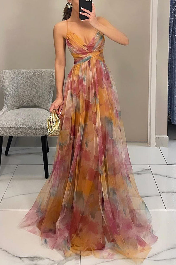 Rebecca - Prächtiges Maxikleid mit floralem Muster