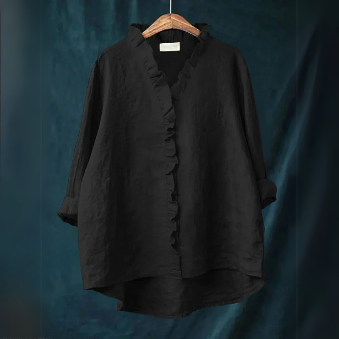 Jutta - Freizeitshirt mit Volants