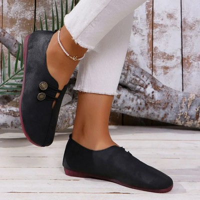 Luna - Mokka-Veganleder Loafer