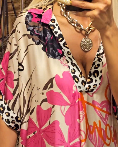 Lotte - Lässiges Kleid mit V-Ausschnitt