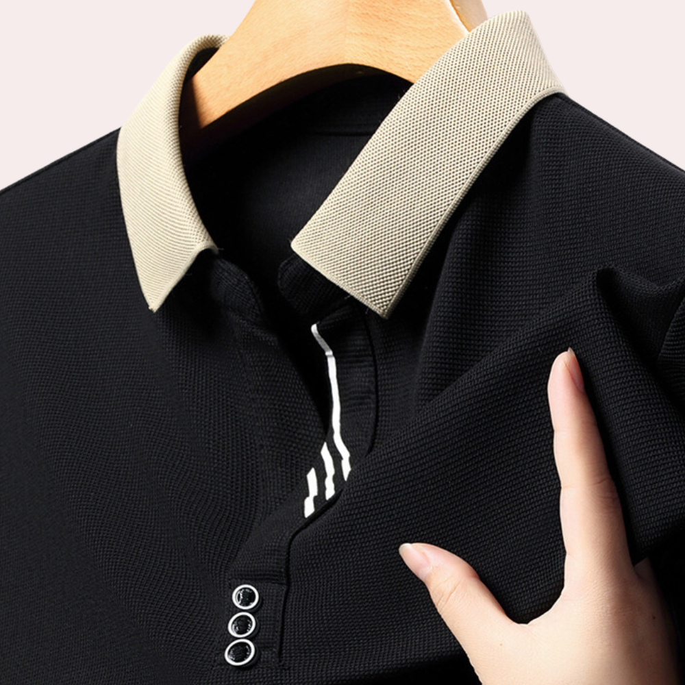 Jakob - Herren Poloshirt mit langen Ärmeln für den Freizeitlook