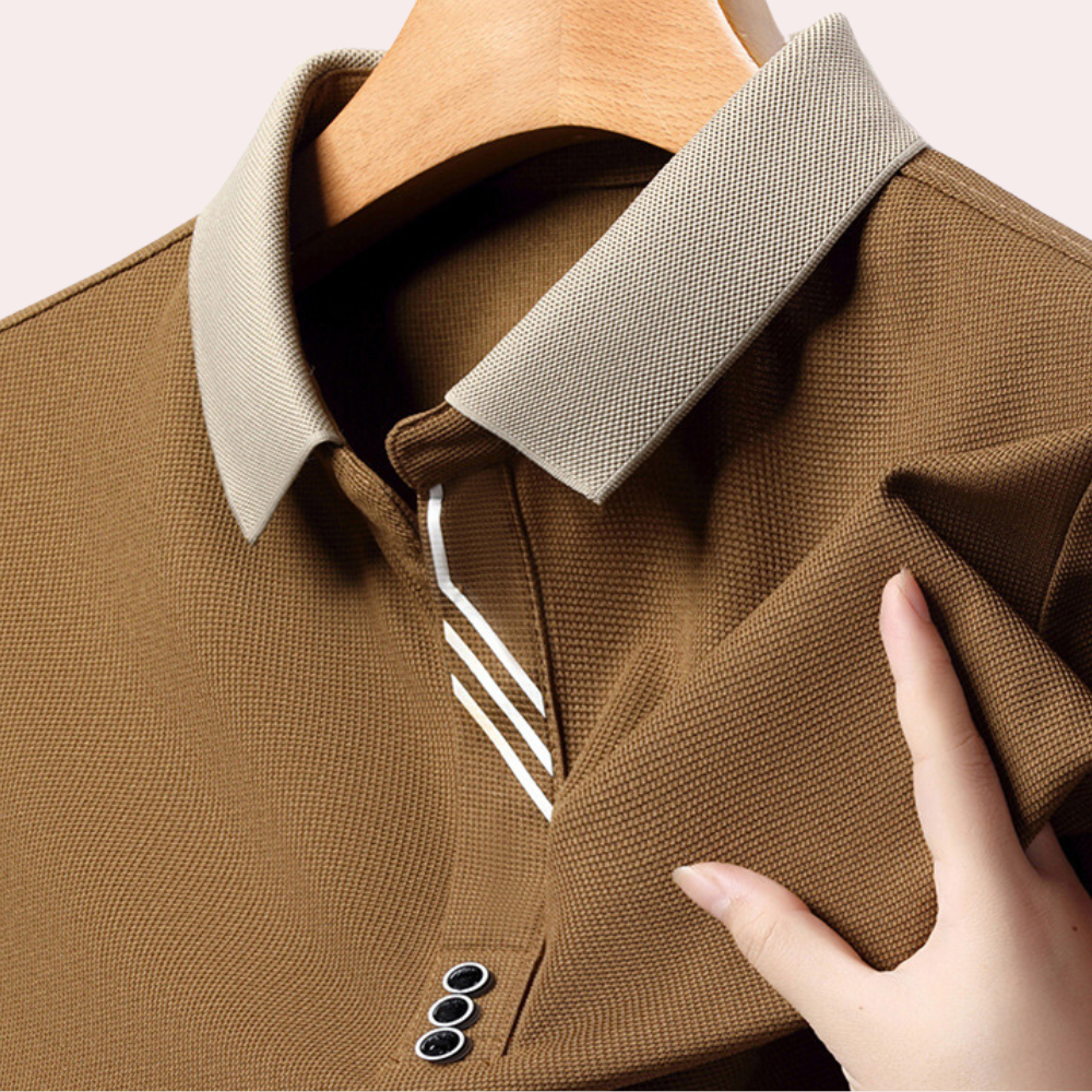 Jakob - Herren Poloshirt mit langen Ärmeln für den Freizeitlook
