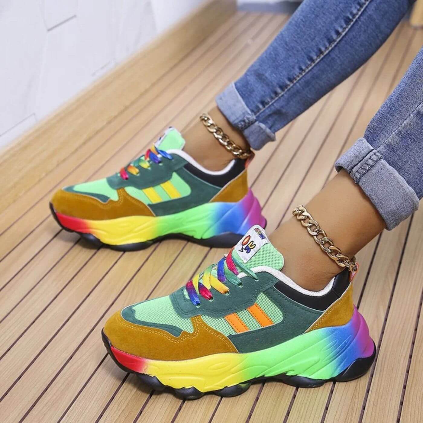Annet - Bunte Orthopädische Sneakers für Komfort und Stil