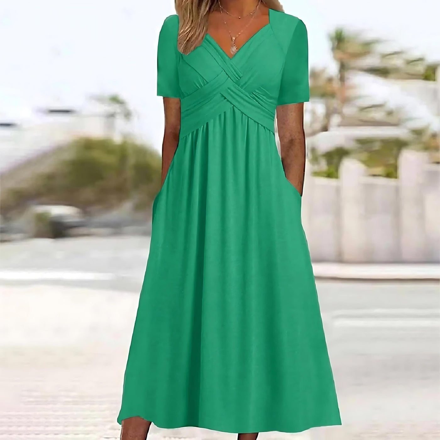 SONJA - Midi Kleid mit schmeichelnder Silhouette für elegante Anlässe