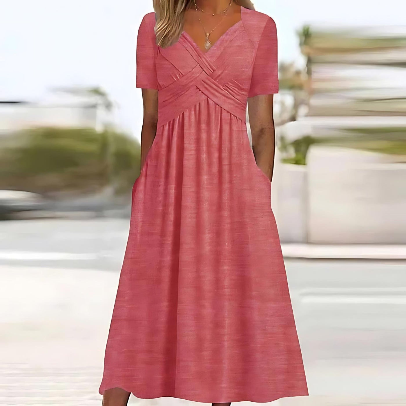 SONJA - Midi Kleid mit schmeichelnder Silhouette für elegante Anlässe