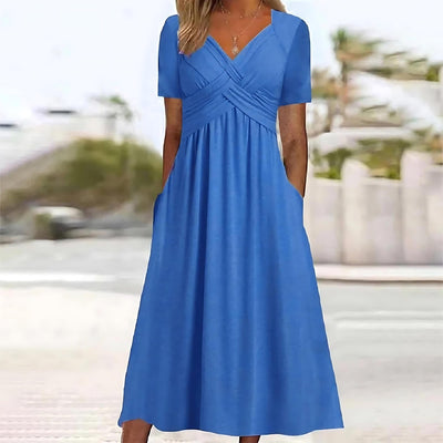 SONJA - Midi Kleid mit schmeichelnder Silhouette für elegante Anlässe