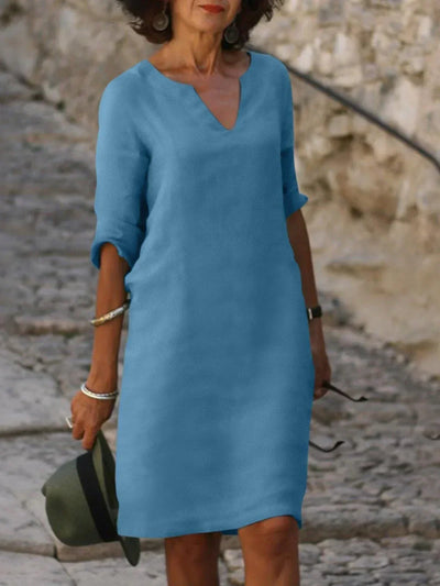 Lara - Elegantes Kleid mit V-Ausschnitt