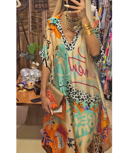 Lotte - Lässiges Kleid mit V-Ausschnitt