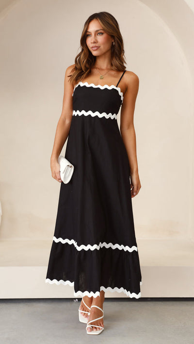 Sarah - Langes Kleid mit Trägern
