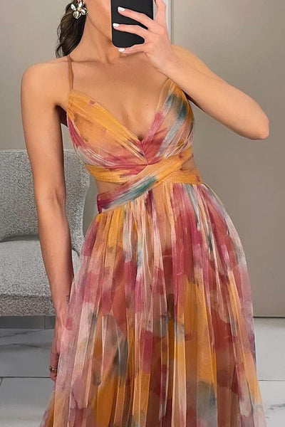 Rebecca - Prächtiges Maxikleid mit floralem Muster