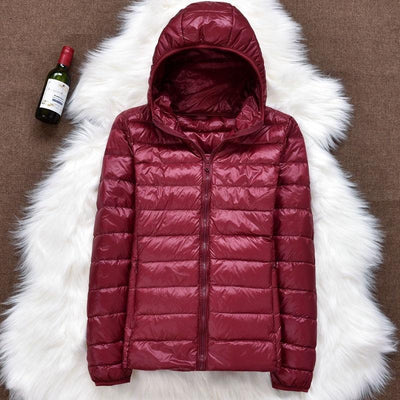 Robin - Neue wasserdichte Jacke mit weißer Daune