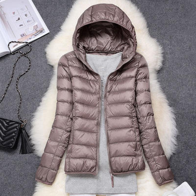 Robin - Neue wasserdichte Jacke mit weißer Daune