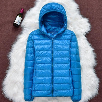 Robin - Neue wasserdichte Jacke mit weißer Daune