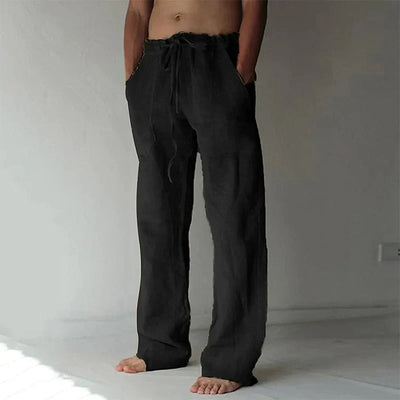 Remko - Herren Leinen Baggy Hose