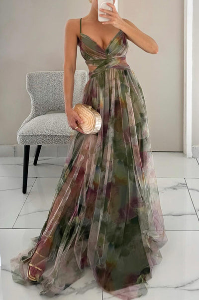 Rebecca - Prächtiges Maxikleid mit floralem Muster