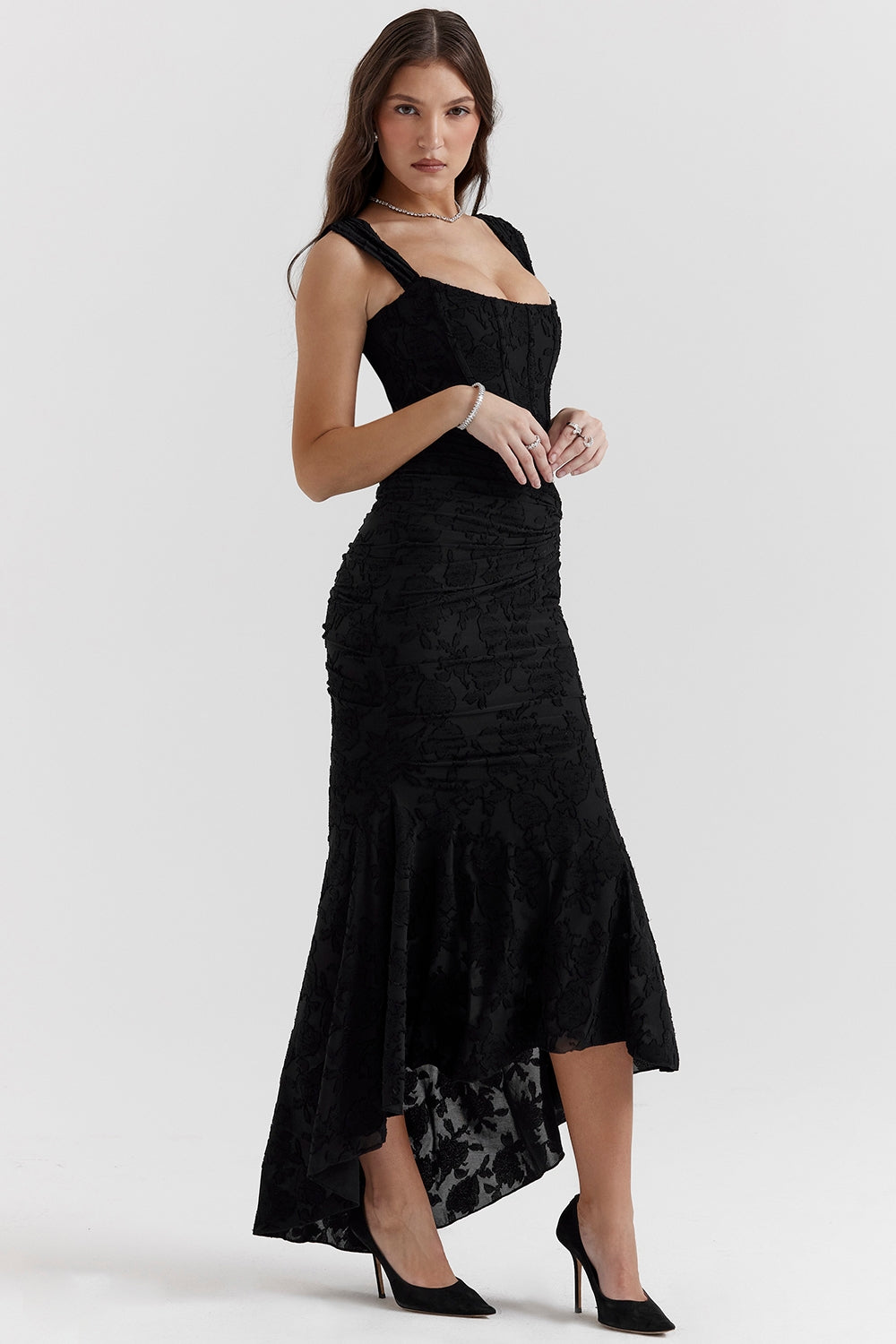 Natalie - Langes Kleid mit Korsett