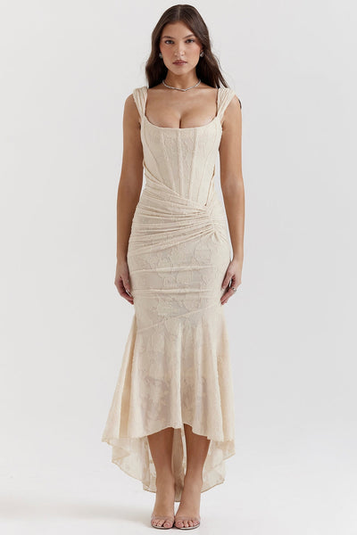 Natalie - Langes Kleid mit Korsett