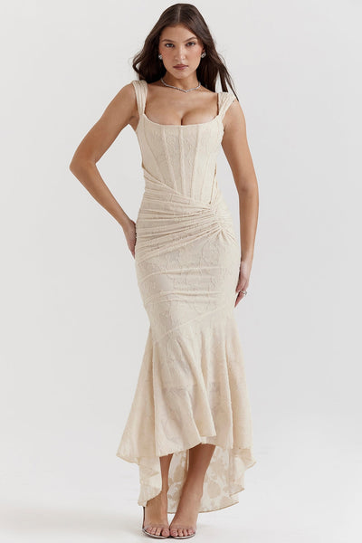 Natalie - Langes Kleid mit Korsett
