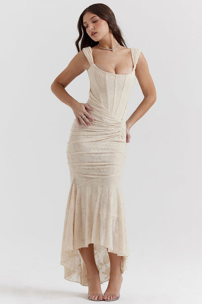 Natalie - Langes Kleid mit Korsett
