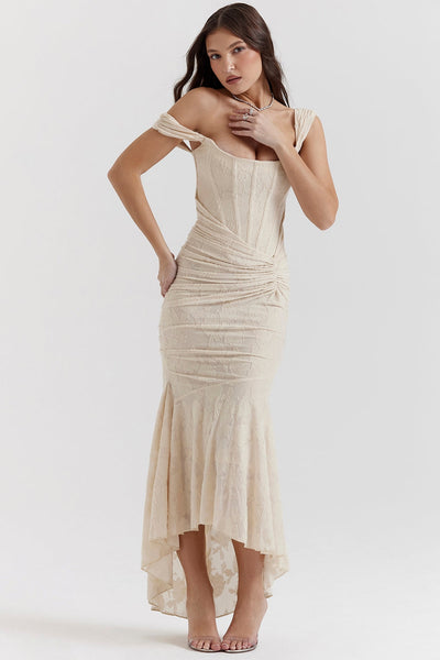 Natalie - Langes Kleid mit Korsett
