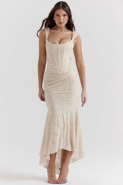Natalie - Langes Kleid mit Korsett