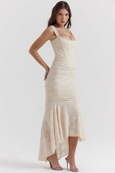 Natalie - Langes Kleid mit Korsett