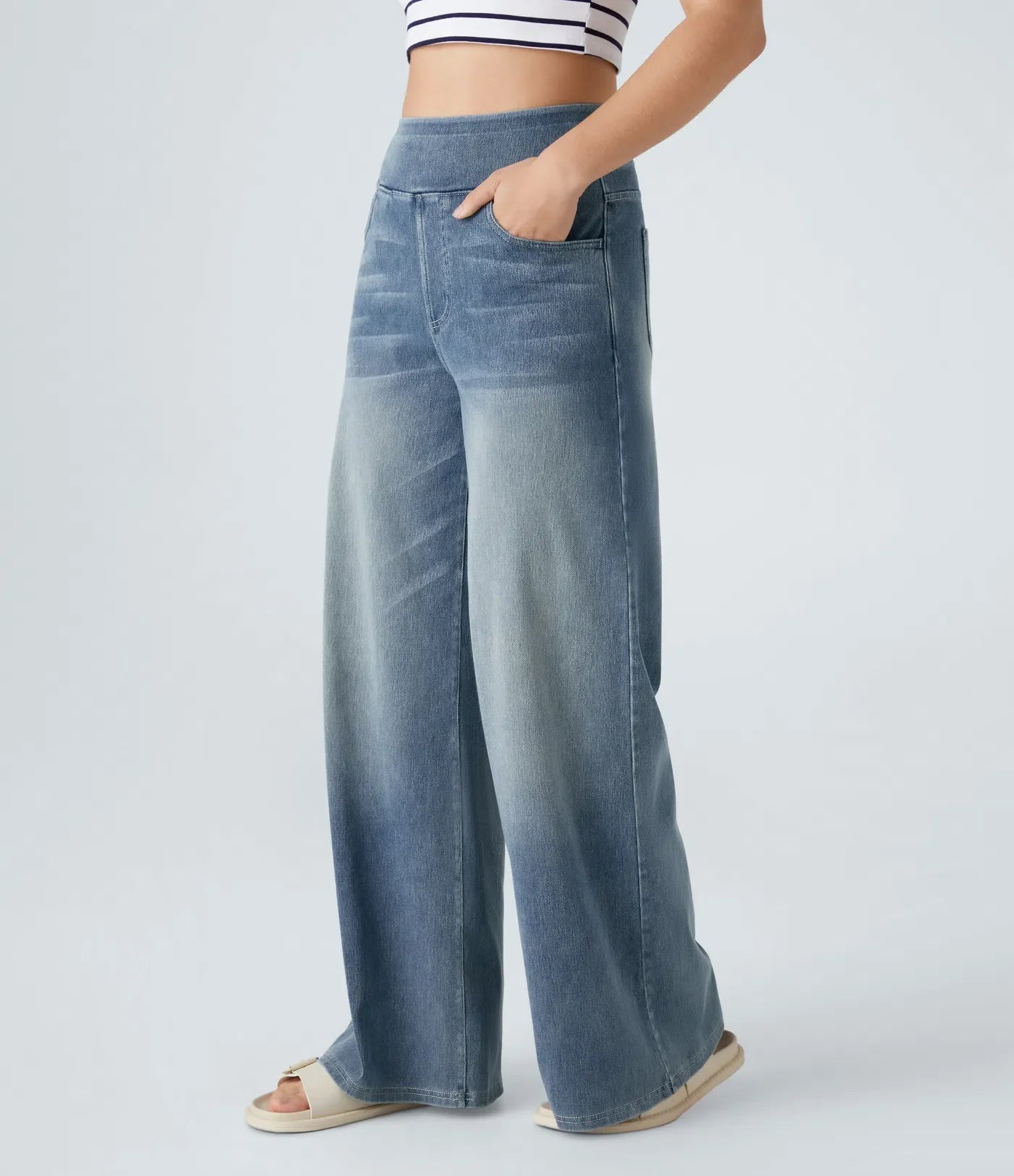 Viktoria - Elastische Hose mit hoher Taille