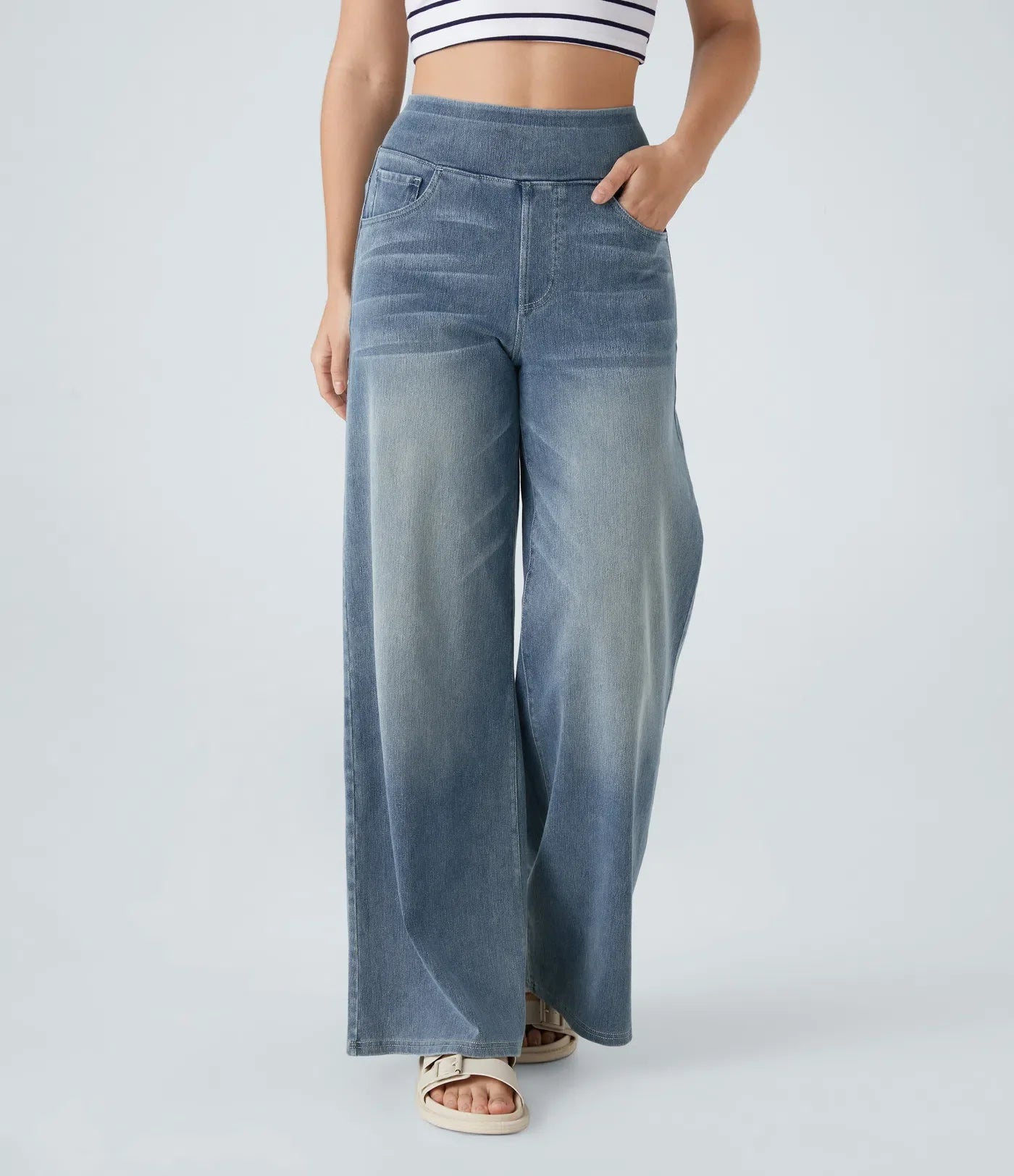 Viktoria - Elastische Hose mit hoher Taille