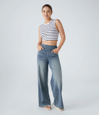 Viktoria - Elastische Hose mit hoher Taille