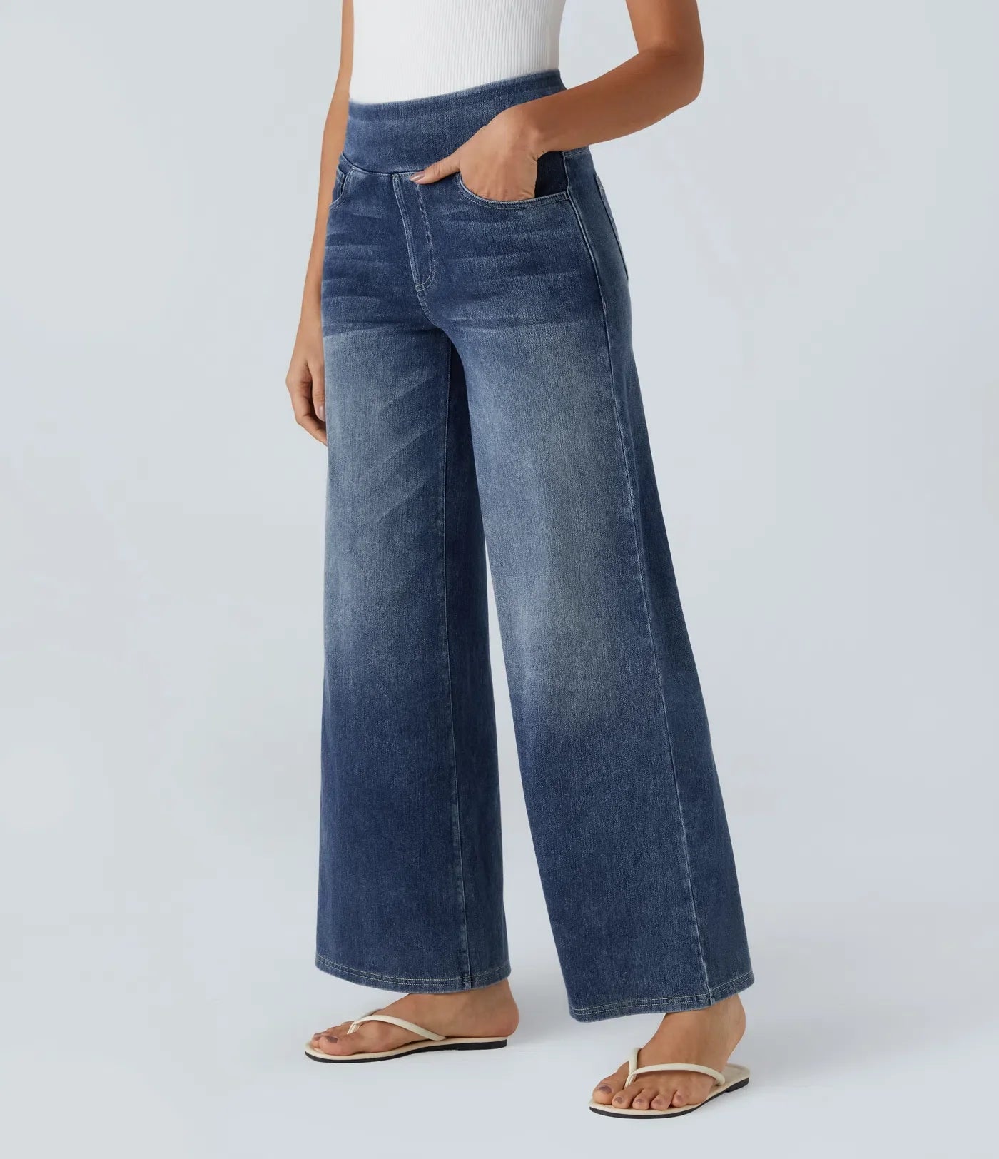 Viktoria - Elastische Hose mit hoher Taille