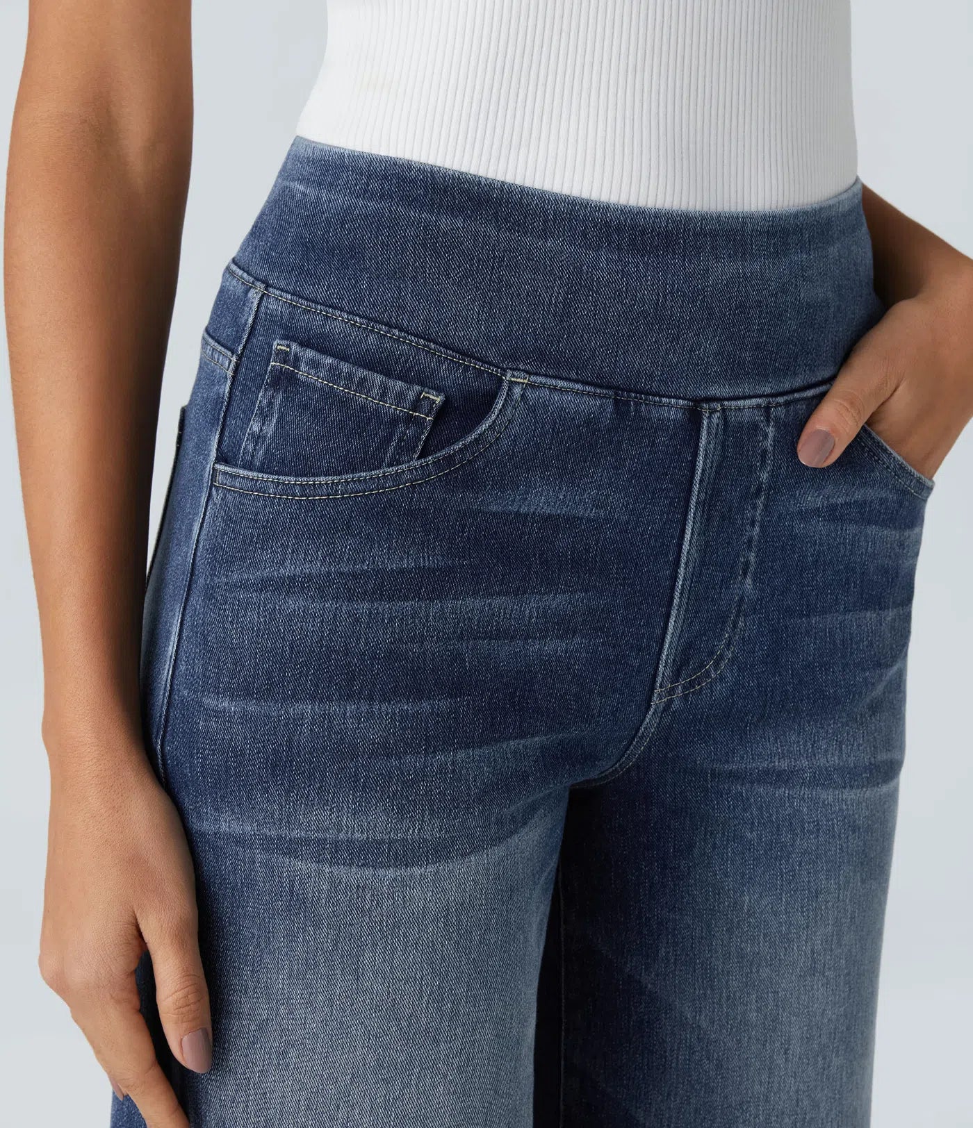 Viktoria - Elastische Hose mit hoher Taille